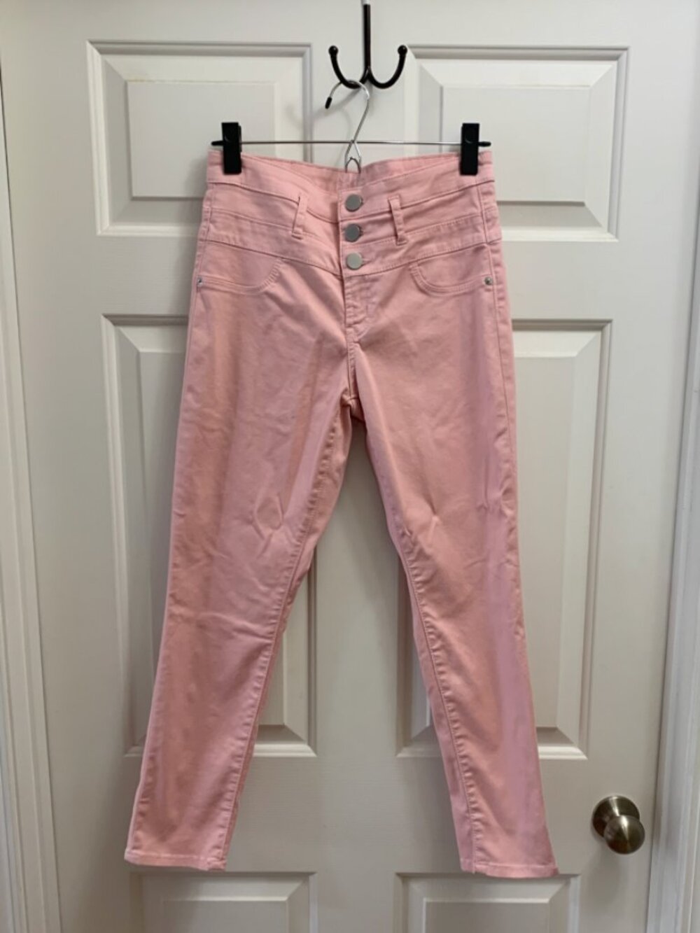 Light Pink No Boundaries Juniors Corset Capris Size 9 Spring Summer